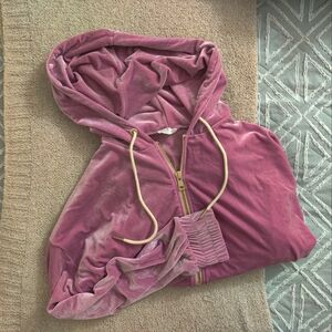 Laina Rauma Oversized Zip-Up Hoodie size Small in Honey Lavender